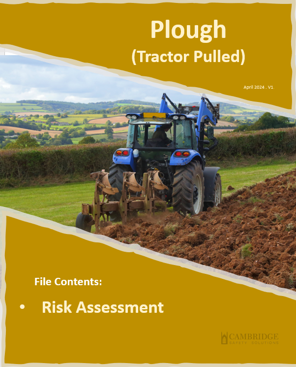 Tractor Pulled Plough - Risk Assessment